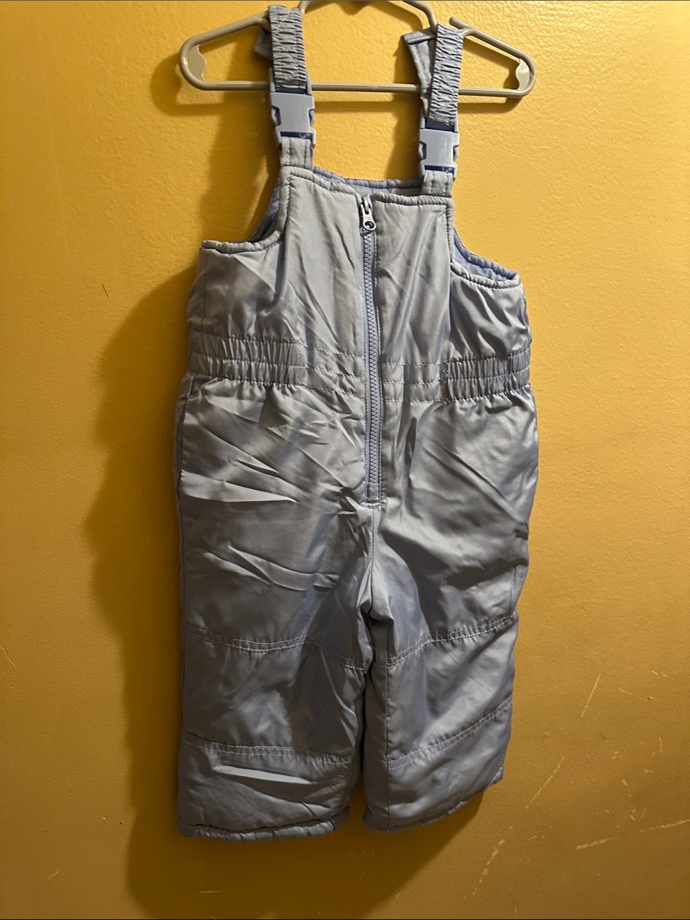OshKosh B'gosh Light Gray Kids Snow Overalls with Adjustable Straps
